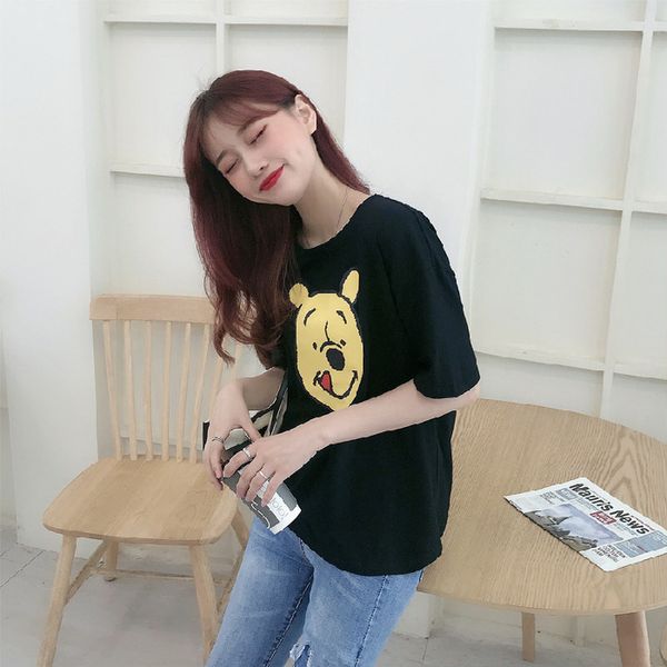 

2022 summer new style short-sleeved t-shirt women's plus size loose blouse, White