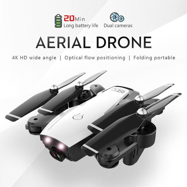

2.4g l107 4k dual wifi cameras drone 120m rc drone gps full wide-angle camera follow up rc with bag