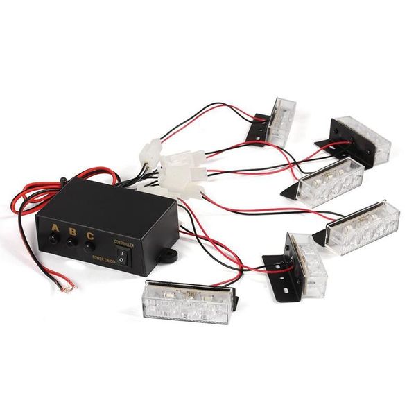 

yellow 18 led strobe dash emergency flashing warning light for car truck