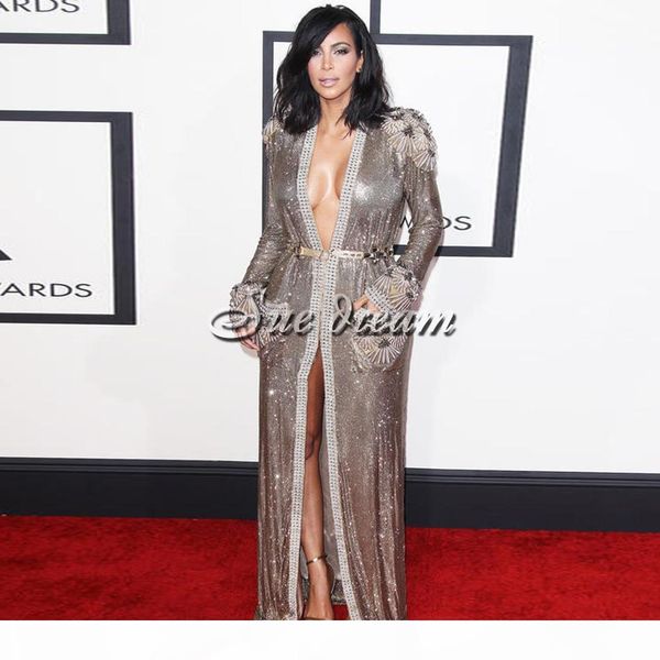 

2017 new women fashion coat gray brown black long sleeve beading long style coat women long duster coat fashion jacket vestidos d1892904, Tan;black