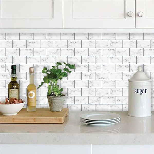 

tile peel and stick self adhesive wall decal sticker diy kitchen bathroom home decor pet 3d wall sticker
