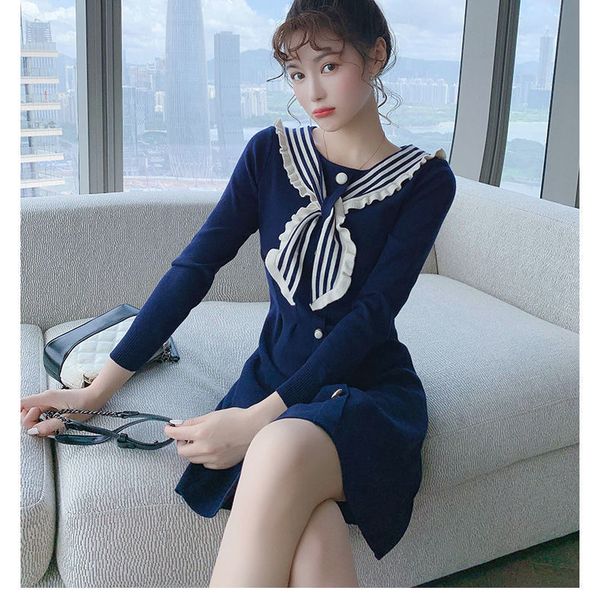 

new 2021 feminino elegante escritrio camisola malha magro bodycon vestido de inverno y273 d53e shxv, Black;gray