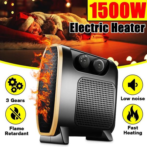 

1500w portable electric fan heater personal space electric air heater fan warmer winter home office deskheaters