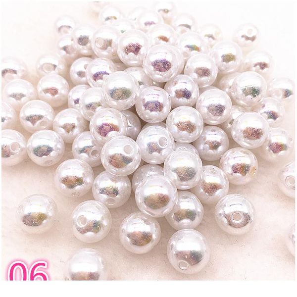 

new 30pcs/lot 10mm mixed shiny ab round loose plastic spacer beads for jewelry makeing charms pr jllwbl, Crystal