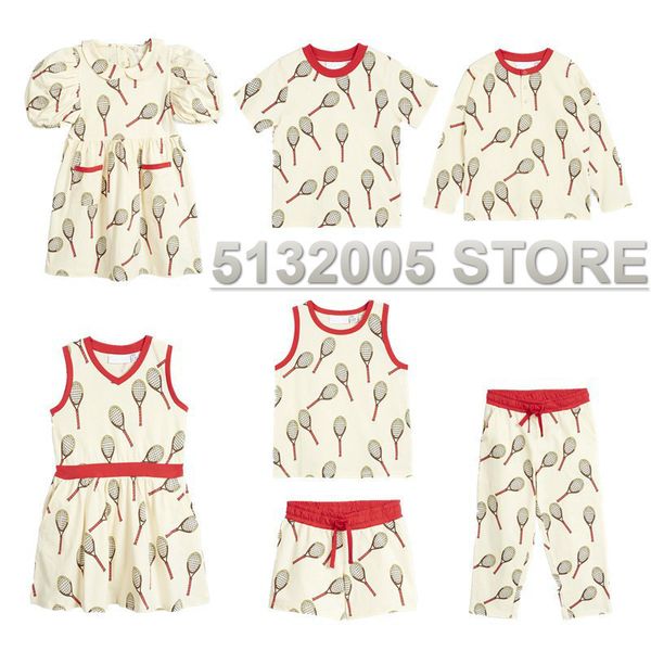 

in stock 2020 mr summer new tennis racket full printed cotton dress t-shirt t200624, Red;yellow