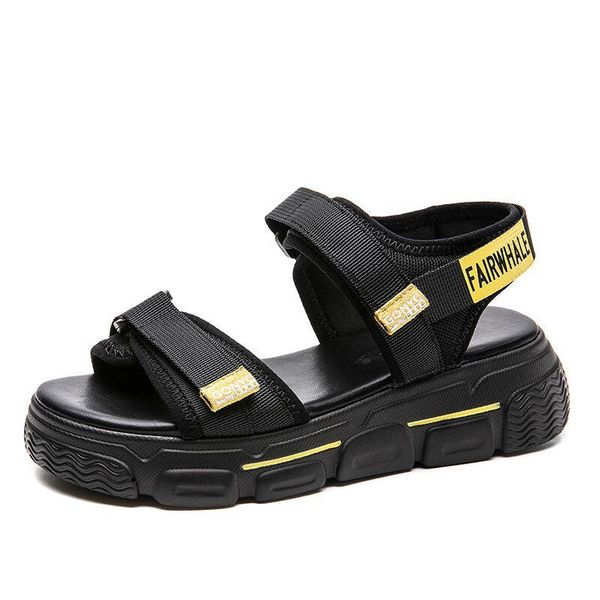

sandals women 2021 new flat casual women sandals korean fashion beach shoes women's flat heel shoes, Black