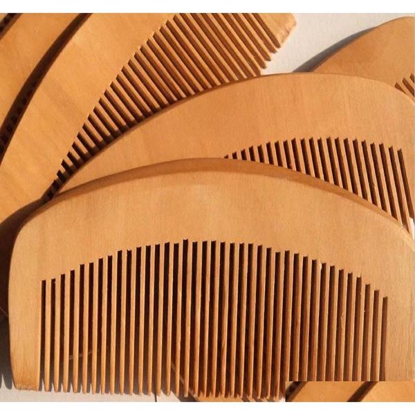 

wooden comb natural health cherry wood comb anti-static ca qylovb lipper, Silver