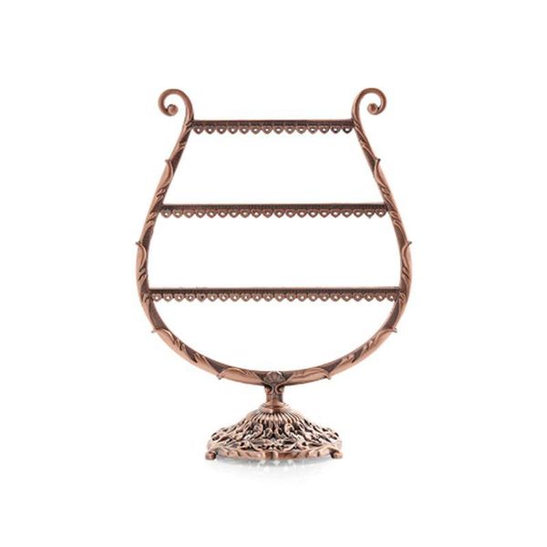 

vintage cup-shaped earring holder earring display stand holder jewelry organizer ornaments display stand rack (bronze)