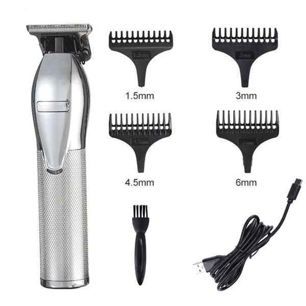 

professional hair clippers men t-blade beard trimmer barber grooming kit cordless haircut machine and brand new