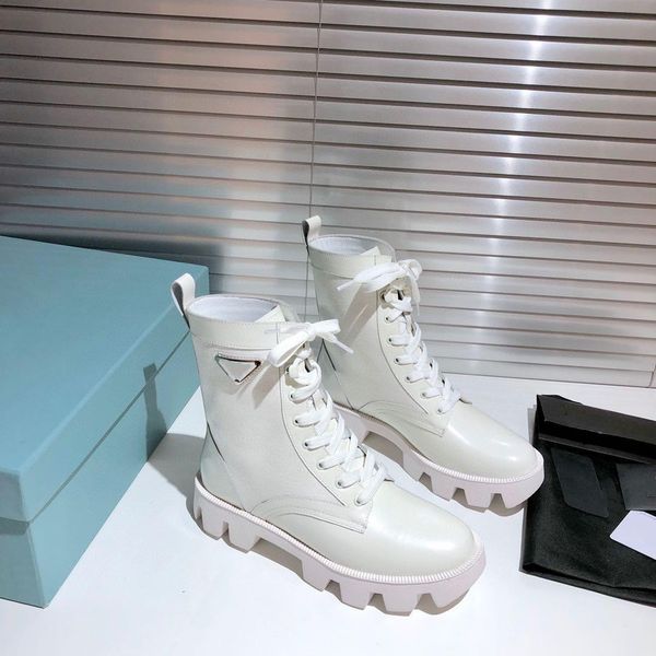 

новые продукты модный дизайн женская обувь мода британские ботинки круглые носки мартин сапоги патентная кожа толщиной нижний круглый ног ра, Black