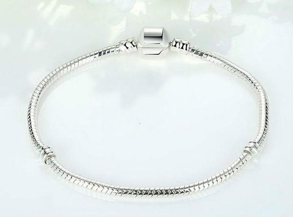 

women bracelet fit silver men for pandora plated beads snake chain basic bracelets bangles charm bead diy jewelry sa