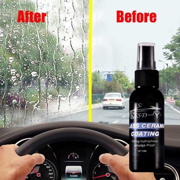 

50ml auto rainproof agent anti-fog agent waterproof rainproof anit-fog spray window care cleaner car hydrophobic coating1