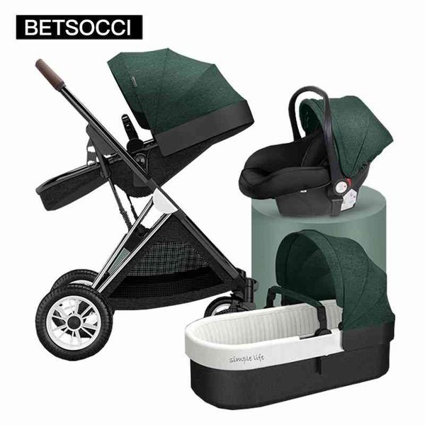 

betsocci baby stroller 2 in 1 3 1 two way four-wheel russia g
