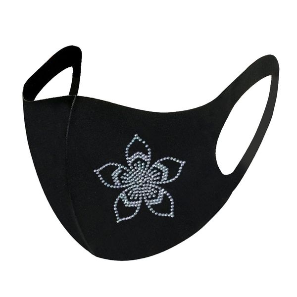 

women shiny rhinestones outdoor drill cotton mask halloween cosplay mask for face women mascarillas mascherine masque mondmasker wmtrol