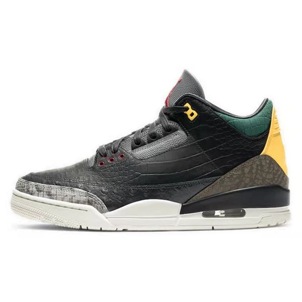 

high qualities designer jumpman 3s fashion men women popular basketball shoes black army green fire red trainers sneakers size 36-46
