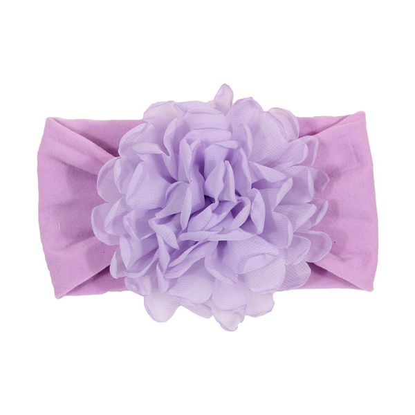 

cute 1pcs burning chiffon flower nylon headband fashion soft elastic baby girls headwraps kids p shoot hair accessories sqcjye, Slivery;white