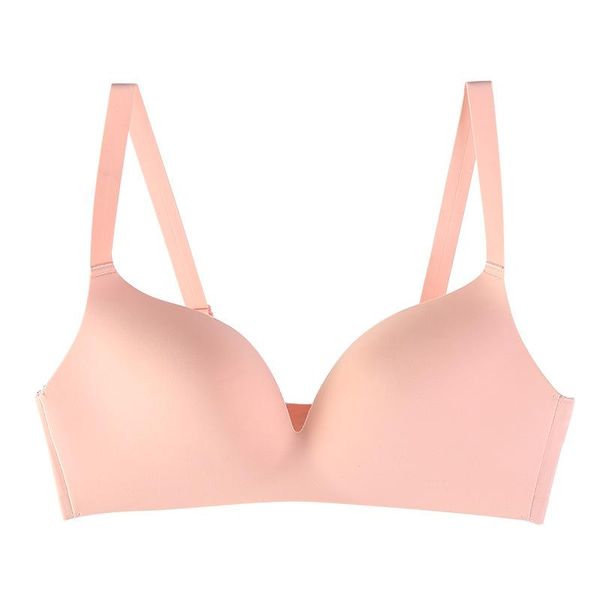 

summer 2020 new smooth seamless bra one piece light and thin, cut japanese underwear manufacturers direct sales, Red;black