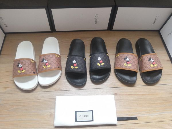 

2021 new women sandals designer shoes luxury slide summer fashion wide flat slippery sandals slipper flip flop, Black