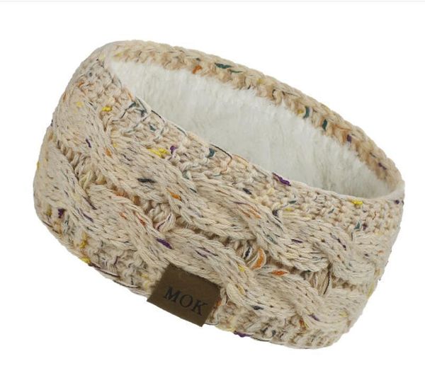 

knitted headband winter women lady warmer crochet turban head wrap plush earflaps elastic headwrap hairbands acc jllmhx bdedome, Blue;gray