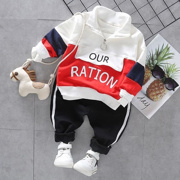 

baby boys clothes 1 2 3 4 years fashion spring autumn toddler baby casual letter clothes set outfits suits for kid clothing 201127, White