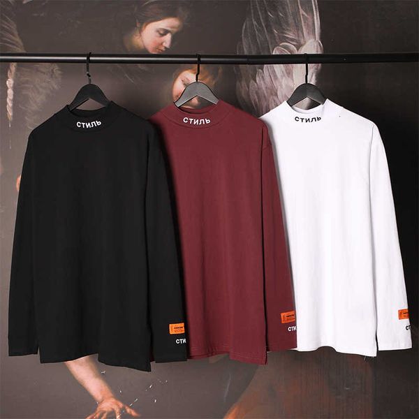 

heron crane bottoming shirt preston loose casual hp collar long sleeve lapped ins high street hip hop fashion k7ns, Black;gray