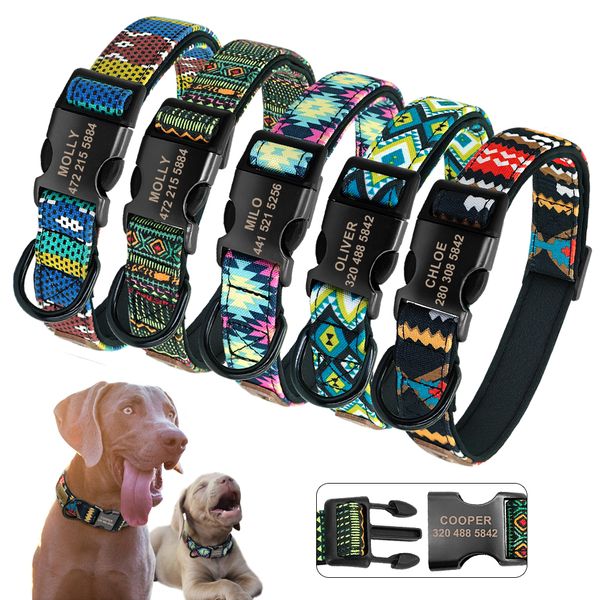 

custom nylon label pet printing table dog id plate collar carving