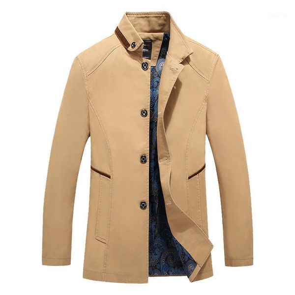 

men's fashion casual high collar jacket middle-aged men winter coat male bomber jacket brand clothing plus size men1, Black;brown