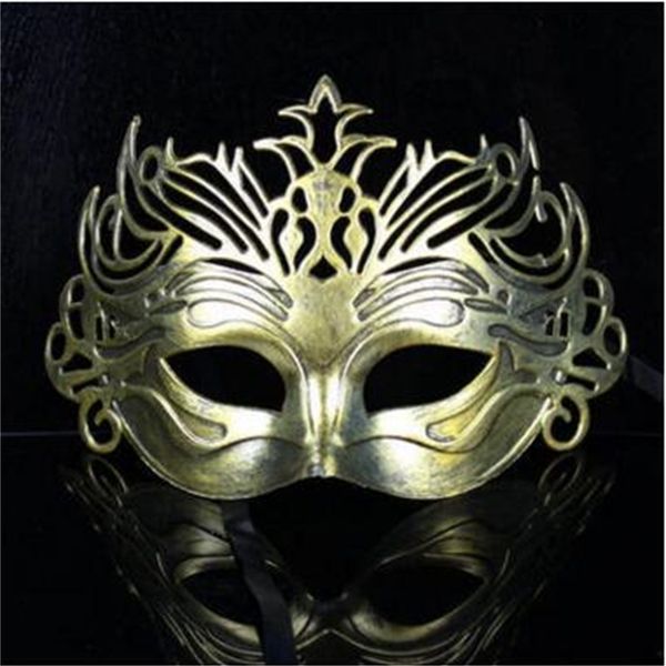 

gold men retro crown design masquerade silver party carnival half face masks graduation halloween celebrations show
