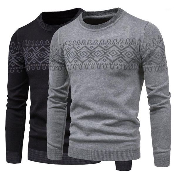 

men's sweaters knitted sweater men's o-neck fashion printed casual bottoming shirt slim pullover male clothes spring autumn1, White;black
