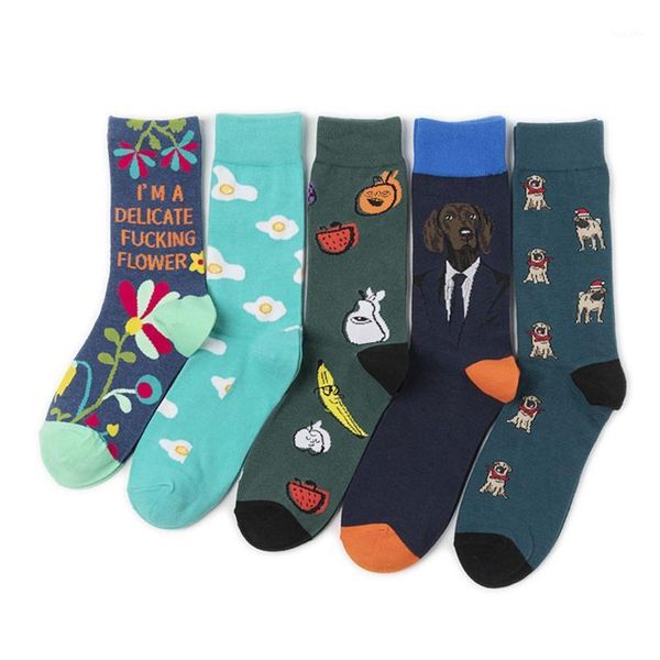 

1 pair fashion women lovely cute animal socks funny cartoon cotton socks 5 colors1, Black;white