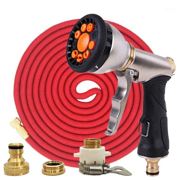 

expandable garden hose magic flexible hose high pressure cleaning with spray gun for watering vegetable garden1
