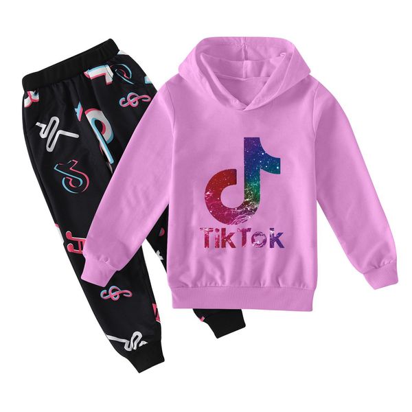 

tik tok fashion casual wear boys and girls sweater + casual pants sets 2020, White