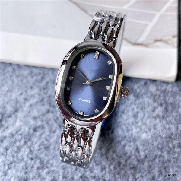 

2021 new three stitches luxury womens watches quartz watch brand clock steel strap women fashion accessories simple style retro two, Slivery;brown