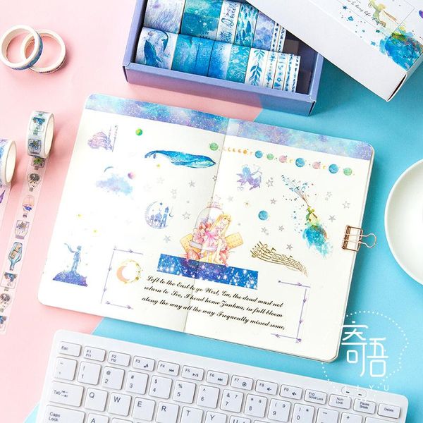 

лента для упаковки подарков 20шт наклейки бумаги set cute завод ocean звездное небо лес вишневый цвет наклейки записках маскировка ленты wmt