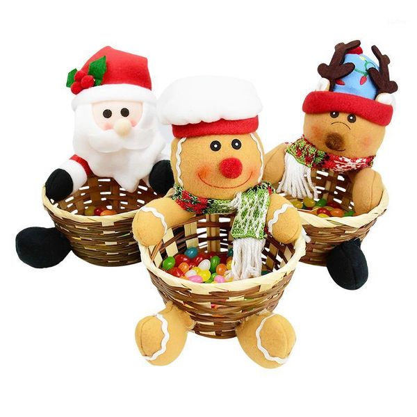 

christmas candy basket merry christmas decoration for home santa claus ornaments 2020 xmas gifts new year 20211