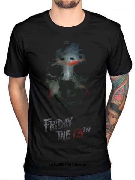 

funny t shirts friday the 13th mask t-shirt horror film movie jason tv series printed cotton tee shirts1, White;black