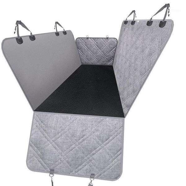 

cationic waterproof pet car pad with zipper hammock dog cat car pet nest back seat1