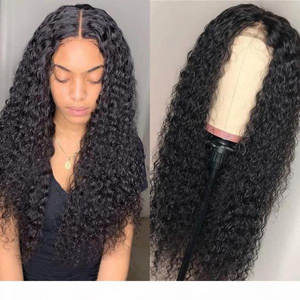 

deep wave wig 13x6 lace front wig for women indian long size lace frontal wig wowqueen remy hair lace front human hair wigs, Black