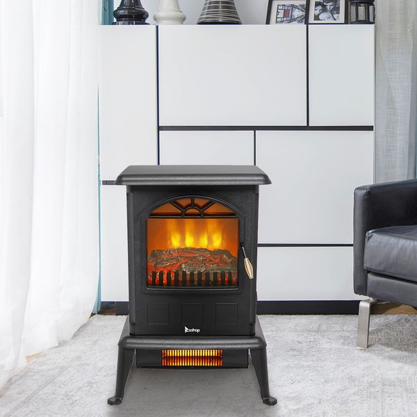 

electric thermostat stove safe infrared fireplace quartz space heater portable electric fireplace stove household ship from usa