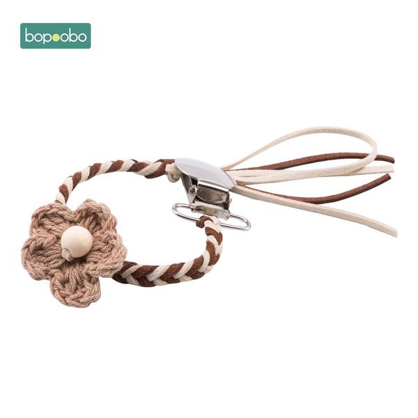 

bopoobo baby vintage crochet cotton pacifier clips chain dummy clip pacifier holder nipple soother chain for infant baby feeding q wmtnts