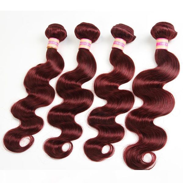 

pure color #2 #4 #27 #30 #99j brazilian virgin hair bundles 9a body wave hair weaves siyusi human hair products, Black