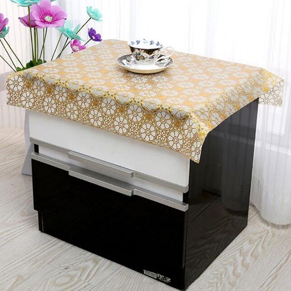 

table cloth tablecloth waterproof oil-proof print floral gold washable art tv cabinet pvc ironing proof student mat