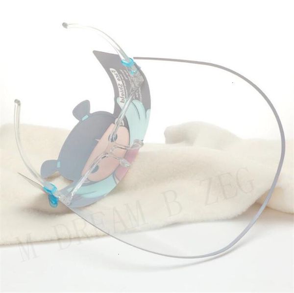 

dhl shippet kids cartoon shield with glasses safety chidren protective full face anti-fog isolation mask splash-proof visorjzw7