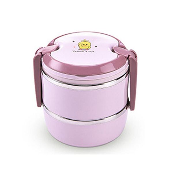 

3 layers 304 stainless steel plastic food container cute picnic bento box thermal lunch box for kids school children present bbyfkv