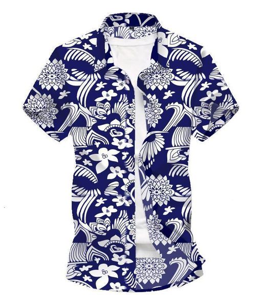 

men's casual floral shirt new model mens dress shirts flower beach party hawaii short sleeve blouse blue red, White;black