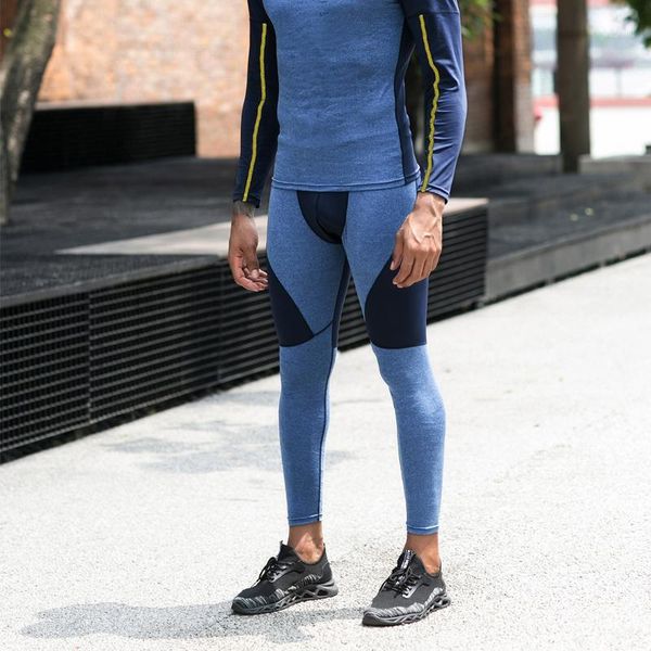 

running pants raibaallu fitness tights men jogger bodybuilding sports leggings gym compression jogging long trousers sport pants1, Black;blue