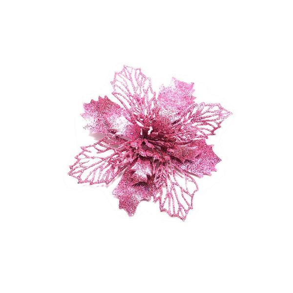 

блеск рождественские цветок искусственный цветок с рождеством украшения для семья 2020 рождественская елка украшения новогодние подарки