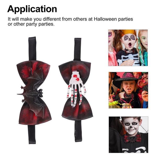 

2 шт. хэллоуин бабочка галстука spoof bow галстук косплей bowties party одеваются бабочка галстук 2 шт. хэллоуин jllyjp lajiaoyard