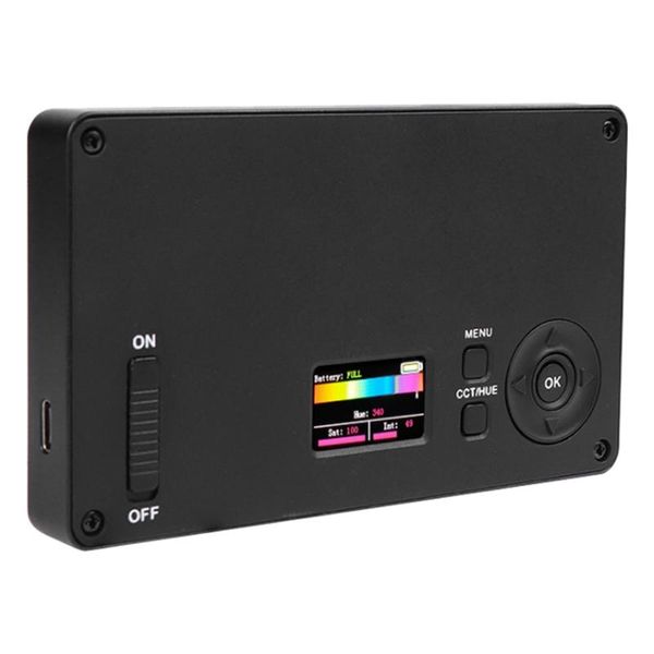 

rgb led portable video light, built-in 1400mah battery, 72 led lights, 3000-6000k dimmable rgb camera video light