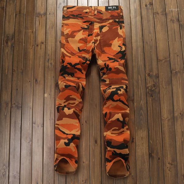 

new men's jeans ripped denim pants fashion casual loose trousers1, Blue